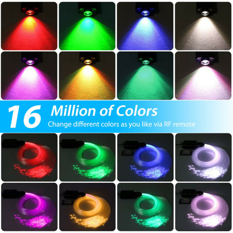 12V Car Sky Star Ceiling Headliner Light Kit Fiber Optic APP Remote Star Light Kit Car Roof Ceiling Fiber Optic+Remote Control