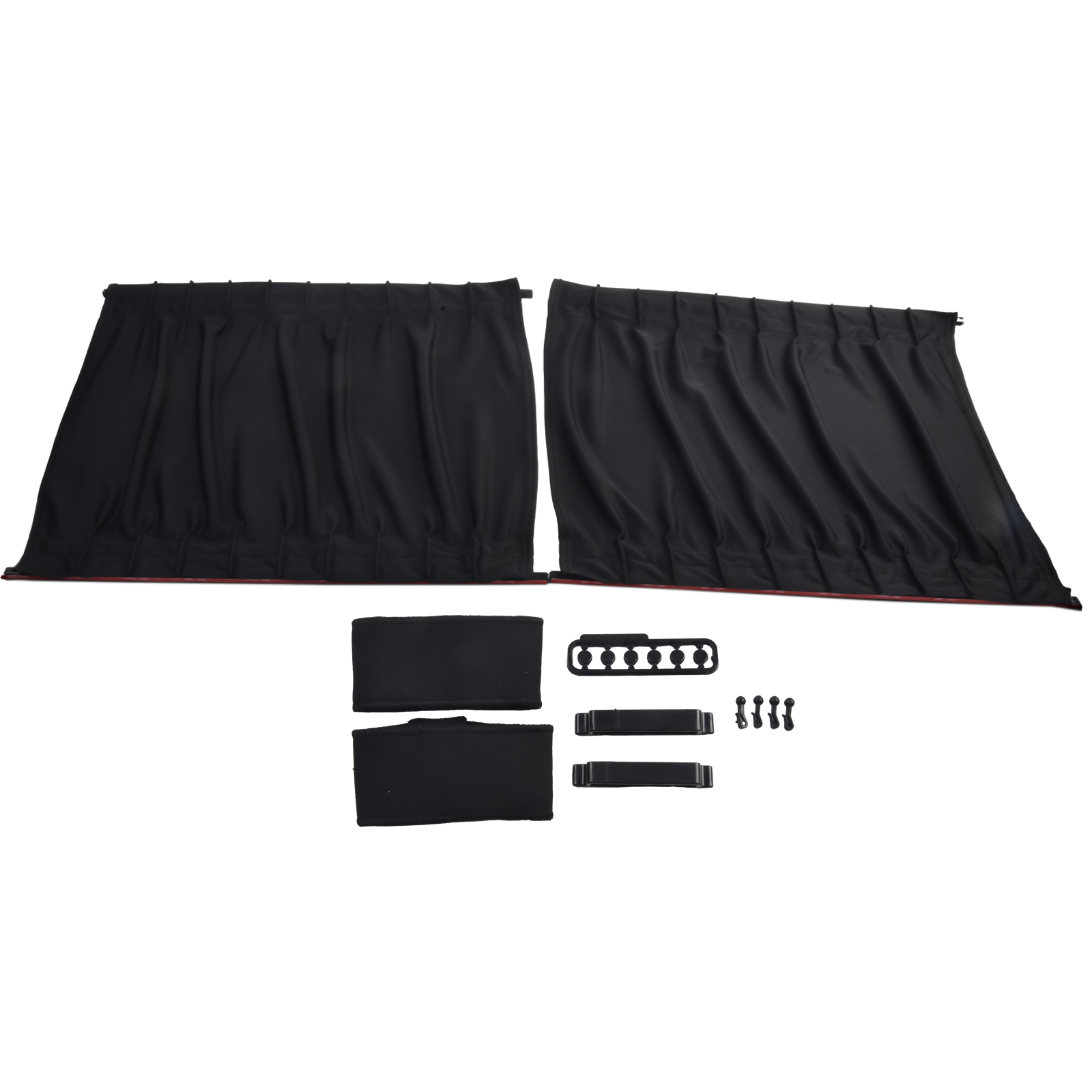 Accessories 2Pcs Kit Universal Auto Car Adjustable SUV VIP Curtain Window Sunshade Visor 50*39cm Vehicle Black