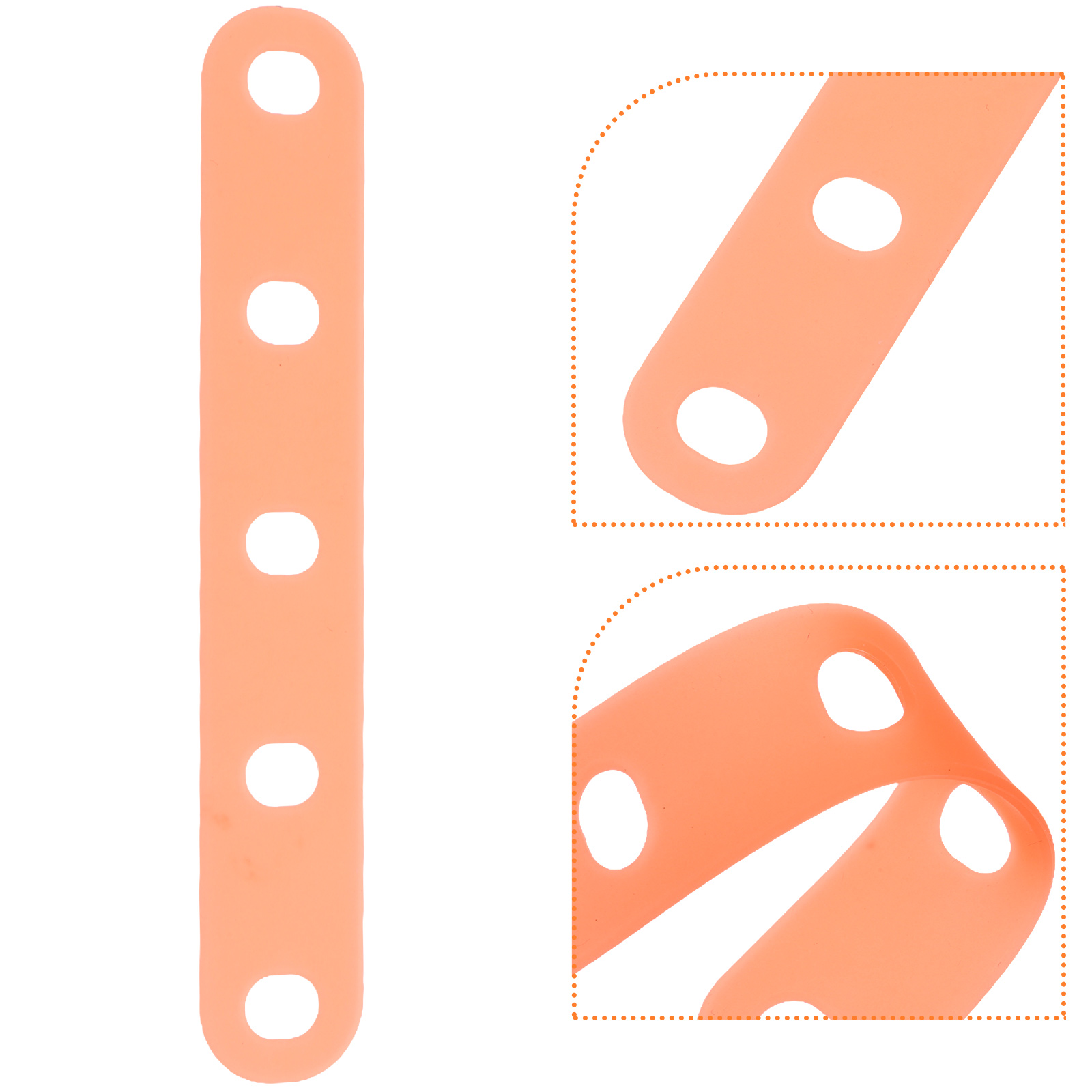 20 Pcs Silicone Strap Perm Rubber Band Miss Hair Curlers Curling Bands Silica Gel for Tools