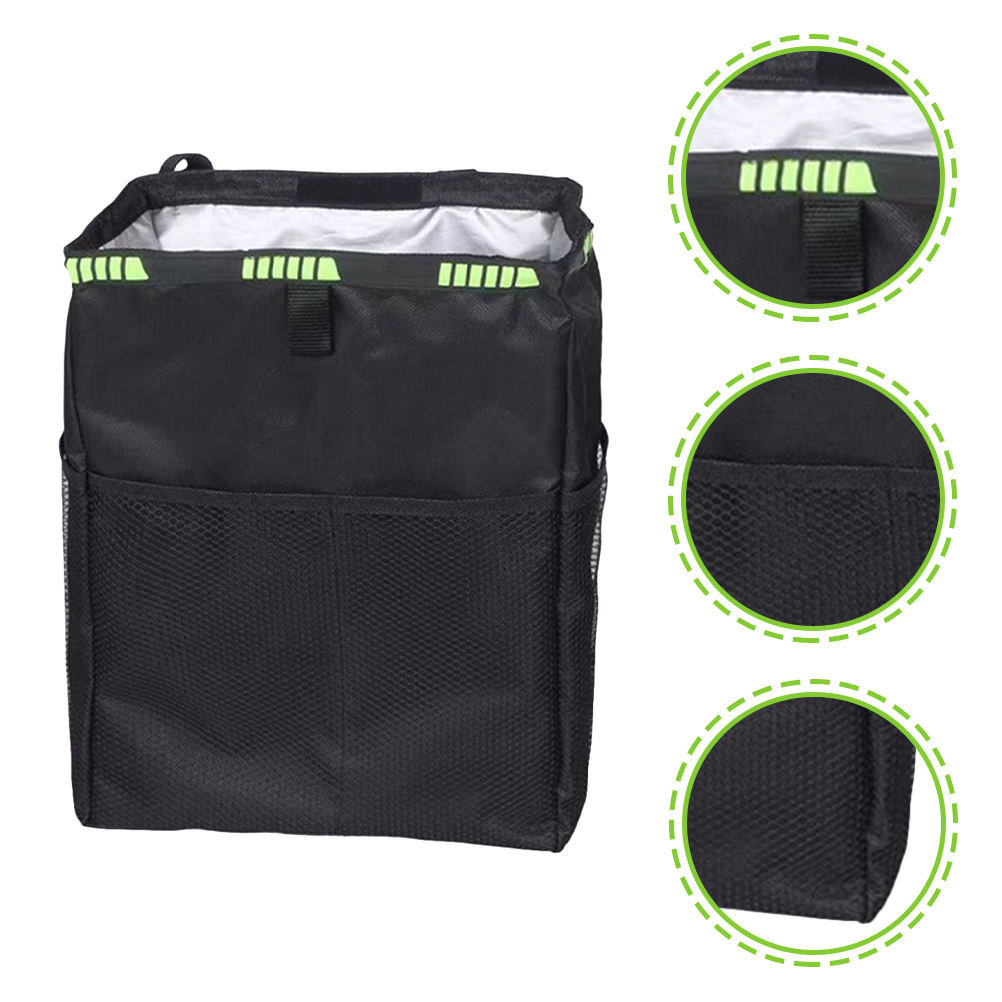 Car Storage Bag Seat Back Organizer Waterproof Backseat Hanging Oxford Cloth Trash Bin Assecories
