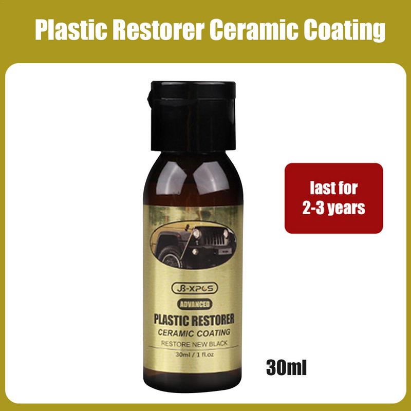 Automotive Interior Cleaning Agent 30ml Ceramic Trim Coat Kit Quick Trim Restorer Ceramic Coating Better Than Car Wax Polish And
