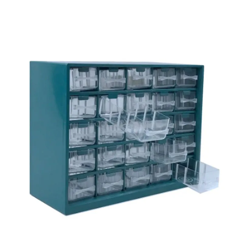 25 Multi-grid Drawer Storage Parts Wall-mounted Screws Organizer Electronic Component Storage Cabinet Garage Workshop Tool Box