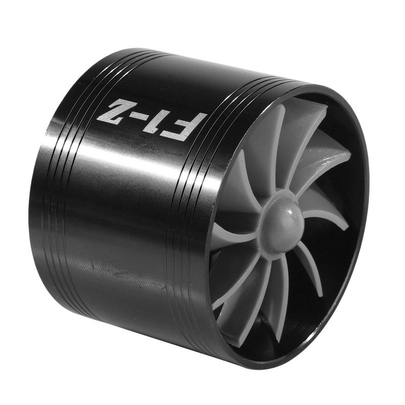 Car Turbine Supercharger Turbo Charger Single Double Air Filter Intake Fan Fuel Gas Saver Kit Auto Replacement Part