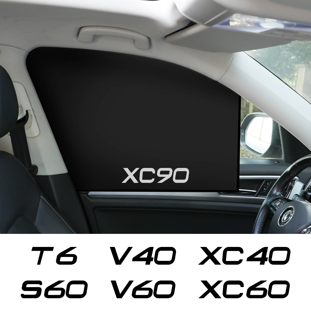 2PCS Car Folding Window Curtains For XC90 XC60 C30 T6 S60 C70 XC40 V40 XC70 V70 V60 V50 S80 S40 AWD V90 S90 Auto Accessory