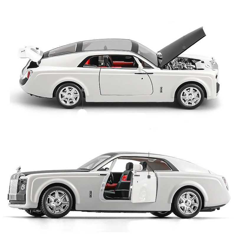 Free shipping Diecast Cars 1 24 Rolls-Royce Sweptail Alloy Diecasts Metal Toy Vehicles Car Model Silation Collection Sound Light Childrens Gift