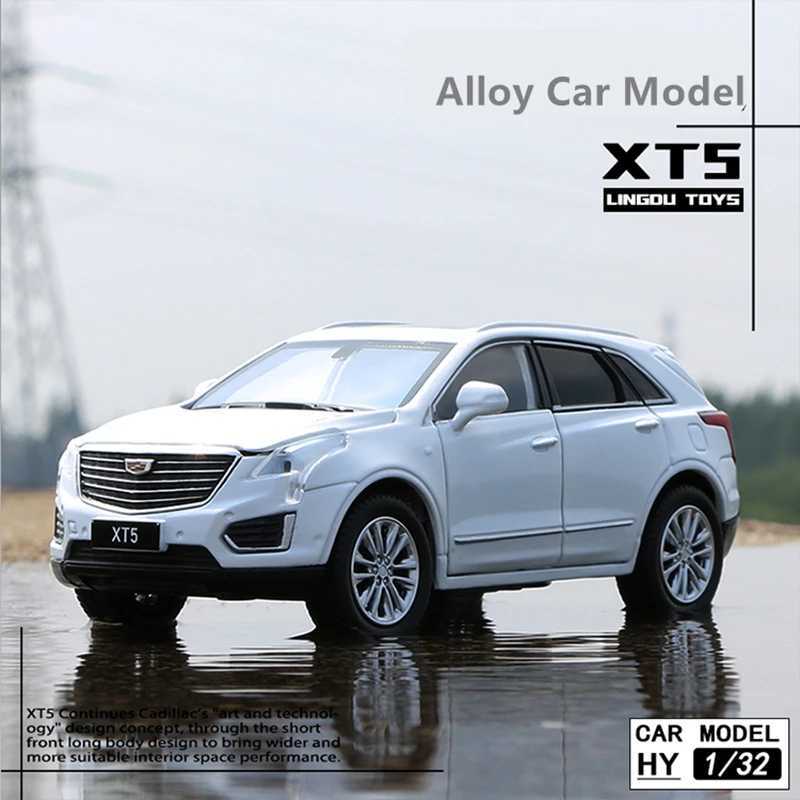 Diecast Model Cars 1/32 XT5 SUV Alloy Car Model Diecasts Metal Toy Vehicles Car Model Sound and Light High Simulation Collection Childrens Toy Gift