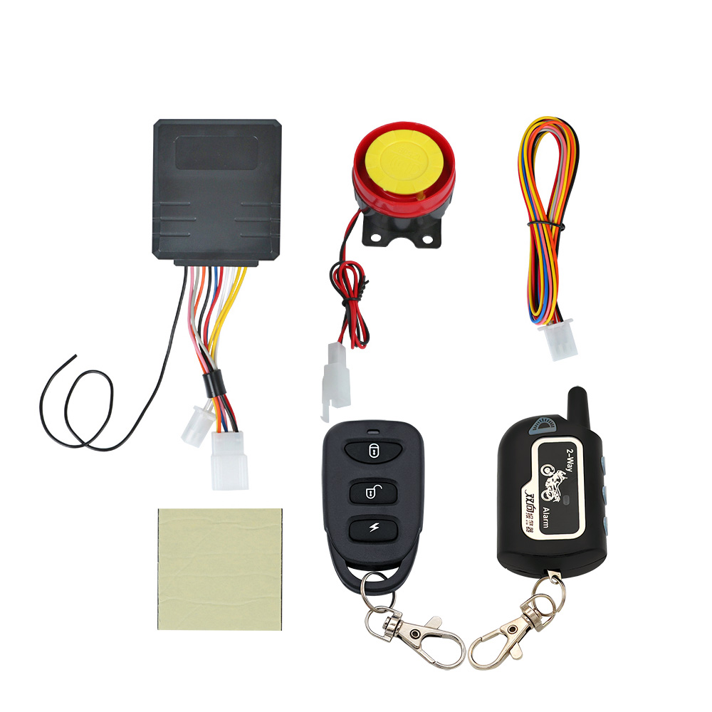 2 Way Motorcycle Anti-theft Alarm Remote Engine Start 12v Electric Bike Two Way Security Alarm Scooter Moto Theft Protection