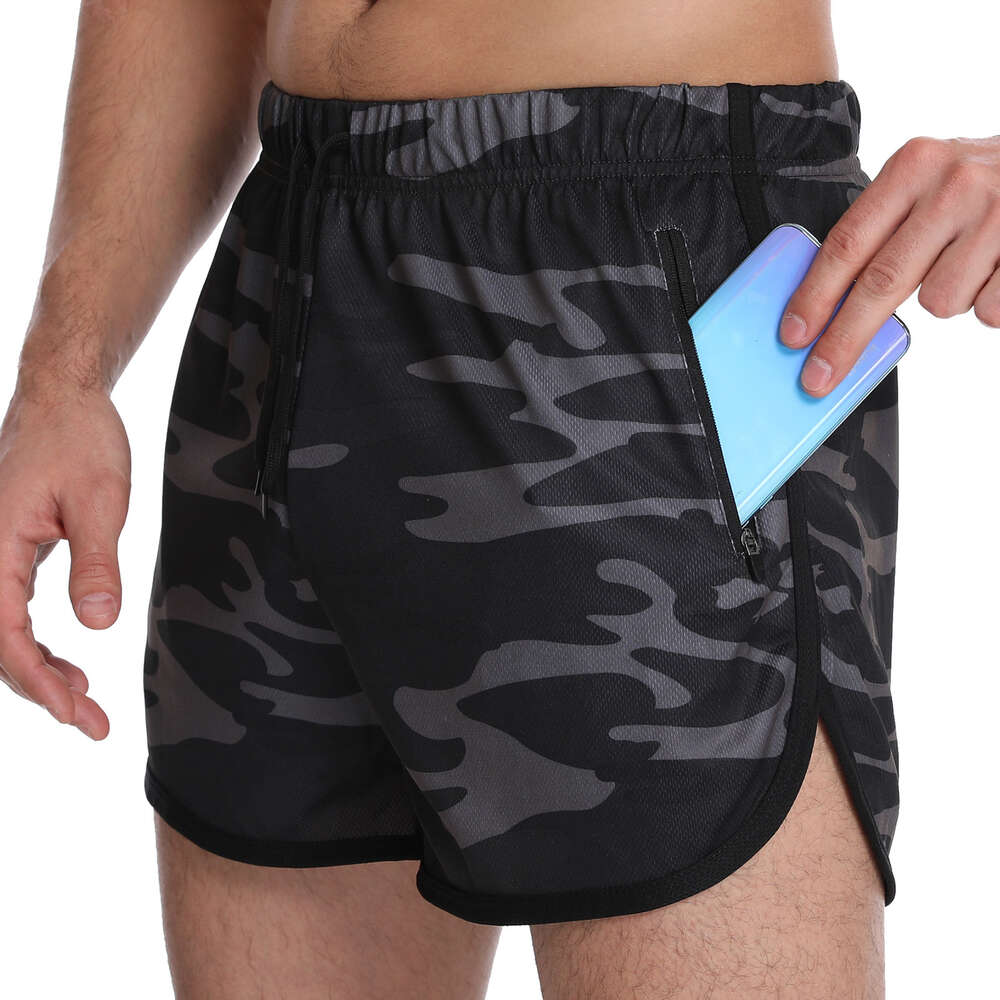 Triple fiess short sports shorts quick drying men's swimming beach pants H522-17