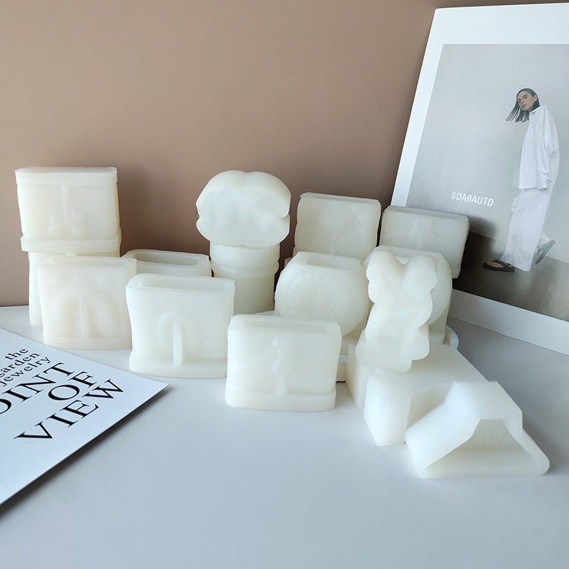 Mini Woman Handbag Silicone Mold DIY Luxury Bag Aroma Candle Plaster Handmade Soap Mould Girls Purse Soy Wax Candle Making