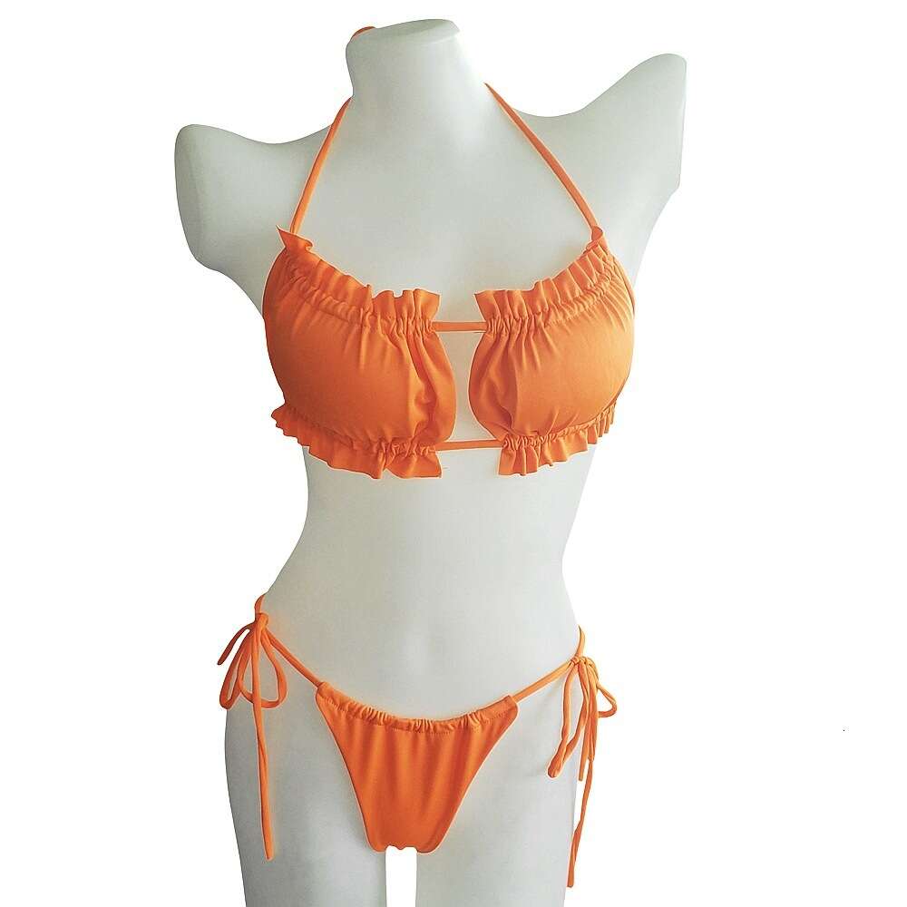 Ddmytiger Ddmytiger New Swimsuit Sexy Folded Hollow Bikini H