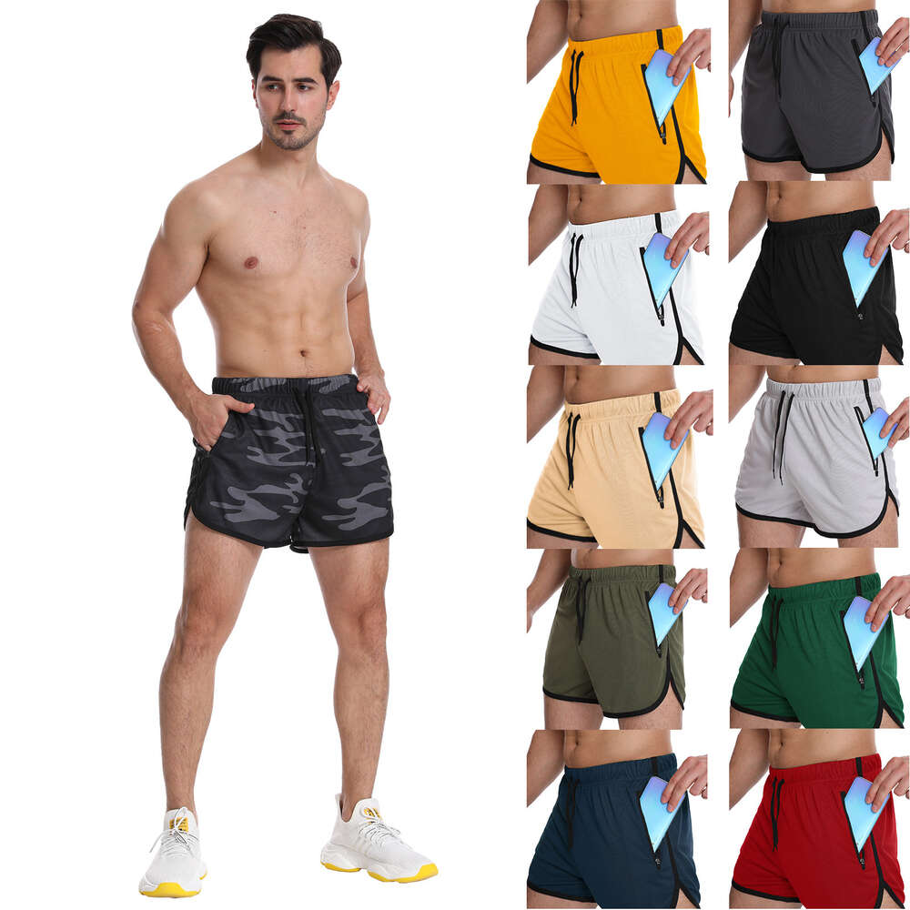 Triple fiess short sports shorts quick drying men's swimming beach pants H522-17