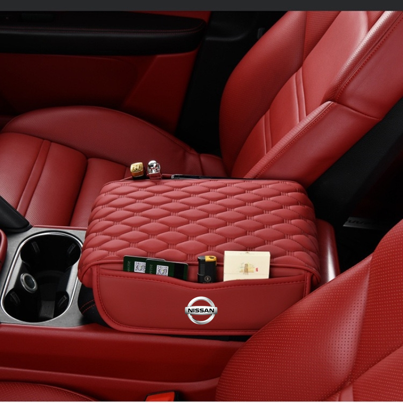 Car Center Console Protector Cover Storage Pocket For Nissan Qashqai J1 J11 Juke 2 Micra K12 K14 Leaf X-Trail Sentra Murano