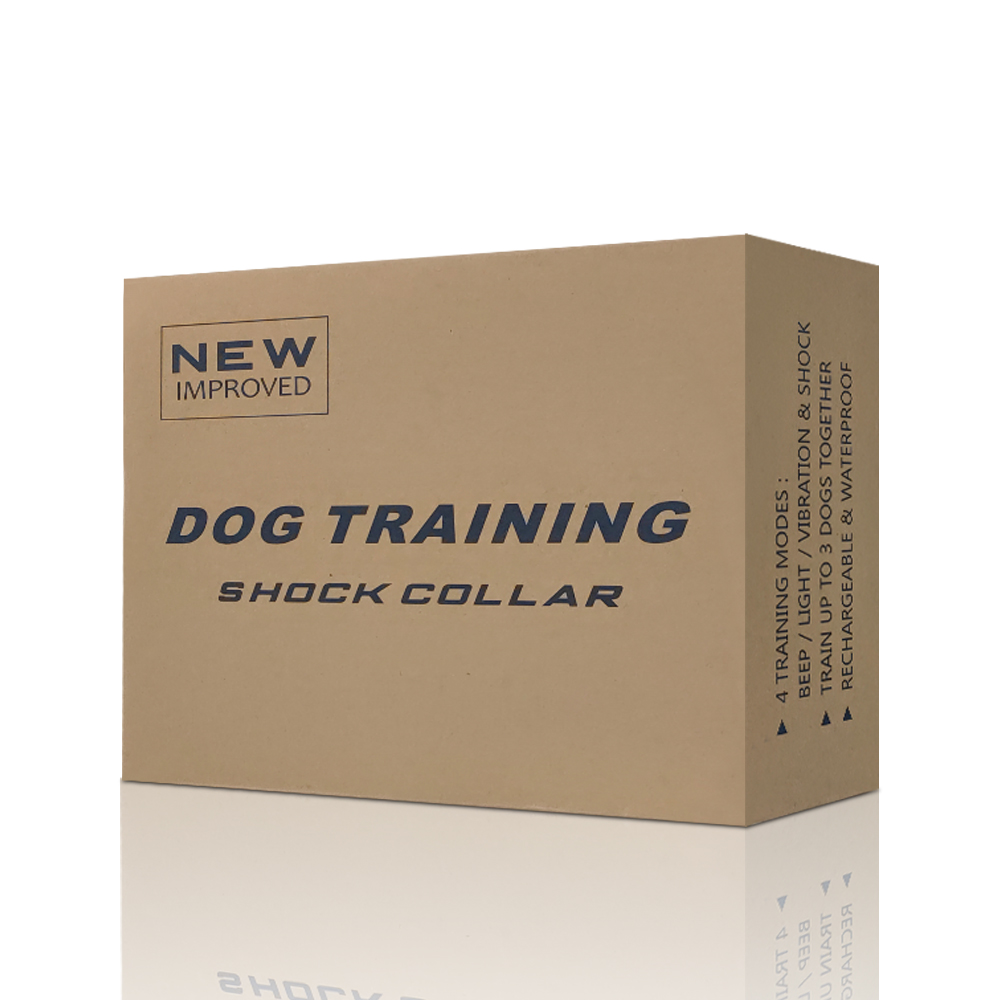 Dog Training Collar with Remote, Smart Dog Shock Collar with 3 Training Modes and Training Icons, Waterproof Electric Dog