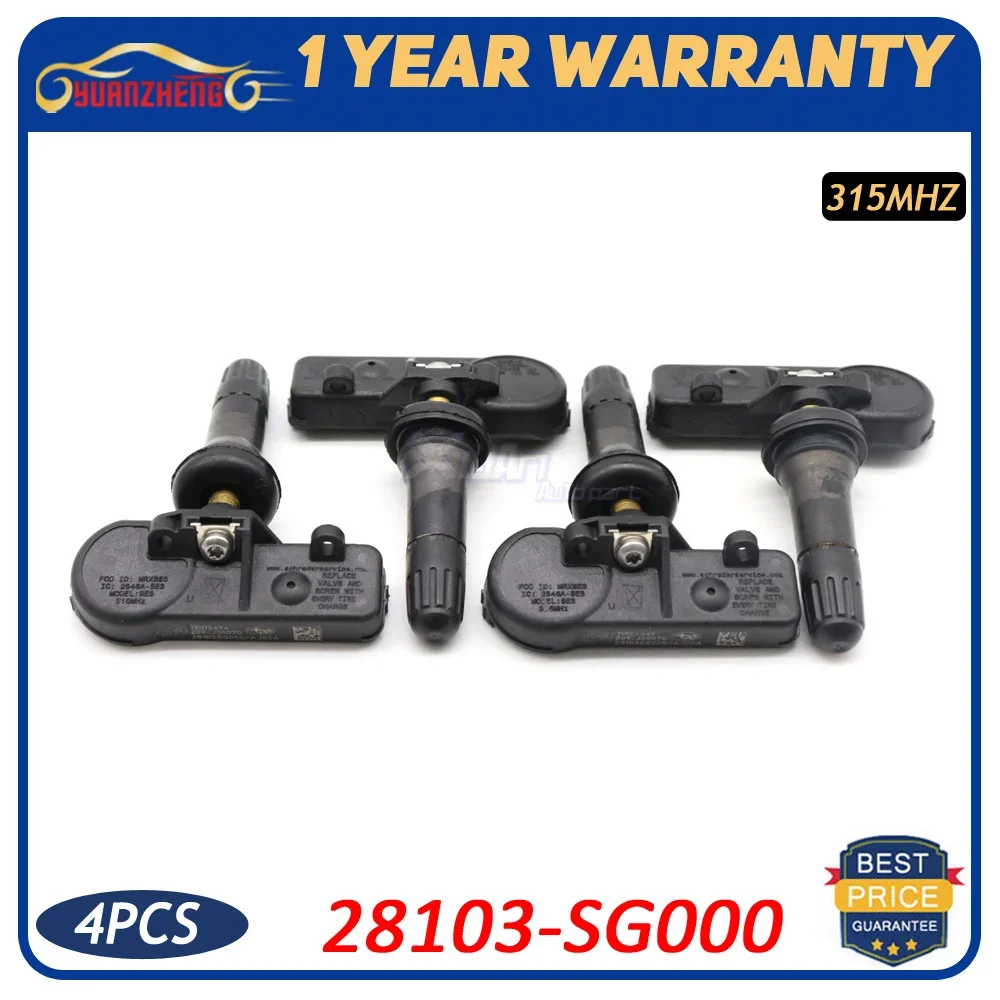 TPMS Tire Pressure Sensor Monitoring System 28103-SG000 For Subaru Legacy Outback Tribeca STI XV CROSSTR 2008-2020 315Mhz