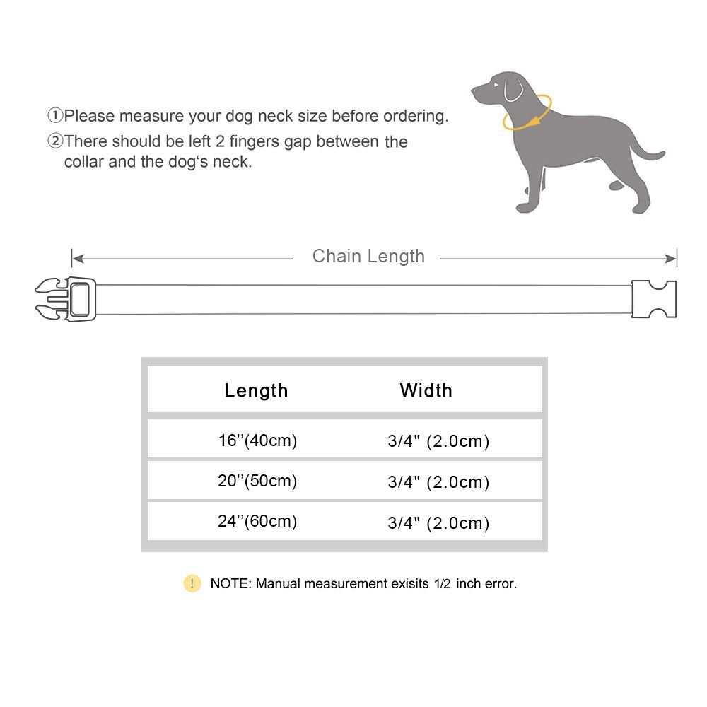 Pet Dog Collar Cuban Chain Dog Chain Dog Collar Lock Gold Silver Dog Chain French Bulldog Pitbull Collar