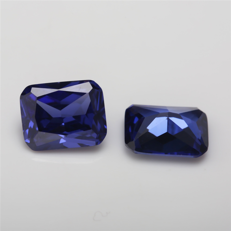 Size 4x6~10x12mm Octangle Cut 5A Cubic Zirconia Stones Green Sea Blue Tanzanite Color Loose CZ Stone Synthetic Gems For Jewelry
