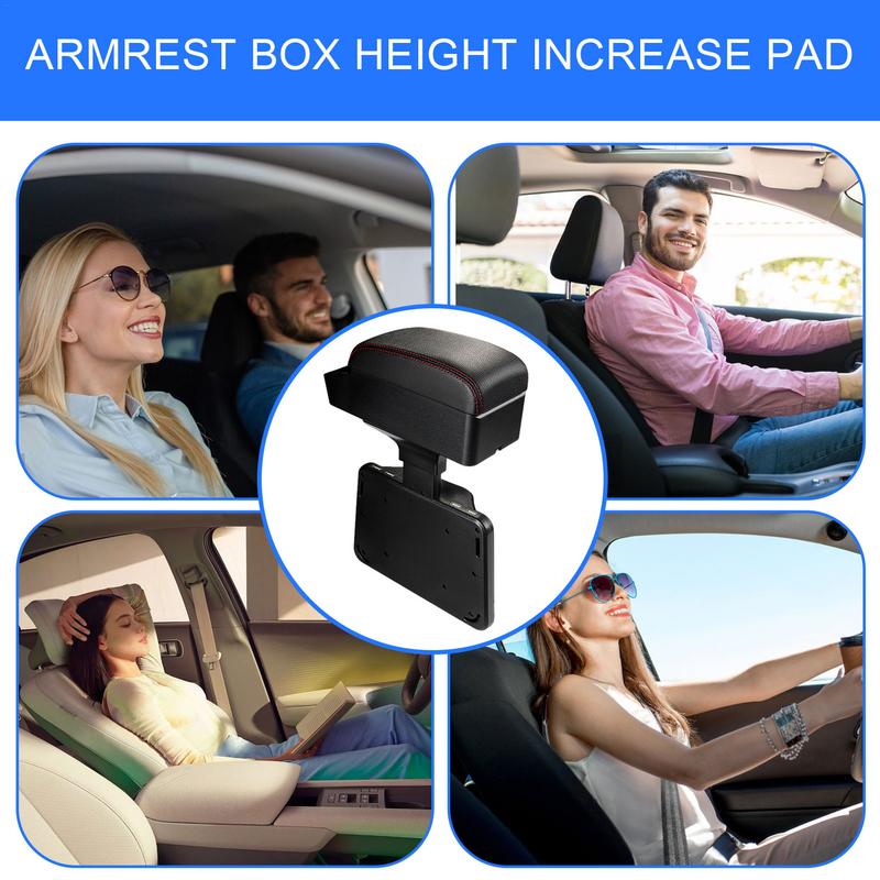 Car Armrest Storage Box Center Console Car Armrest Seat Box Adjustable Auto Console Side Storage Box For Cars Trucks Most