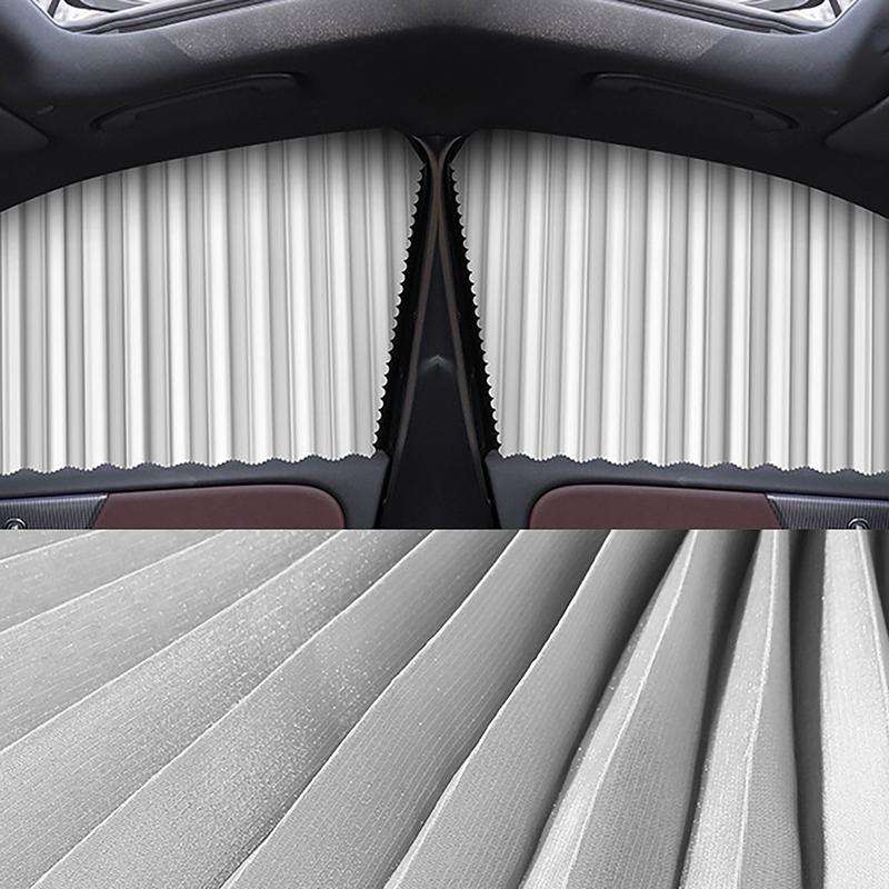 Magnetic Car Sun Shade Car Retractable Curtains Truck Blackout Curtains Car Side Window Sun Shade Car Front and Rear Sun Shade