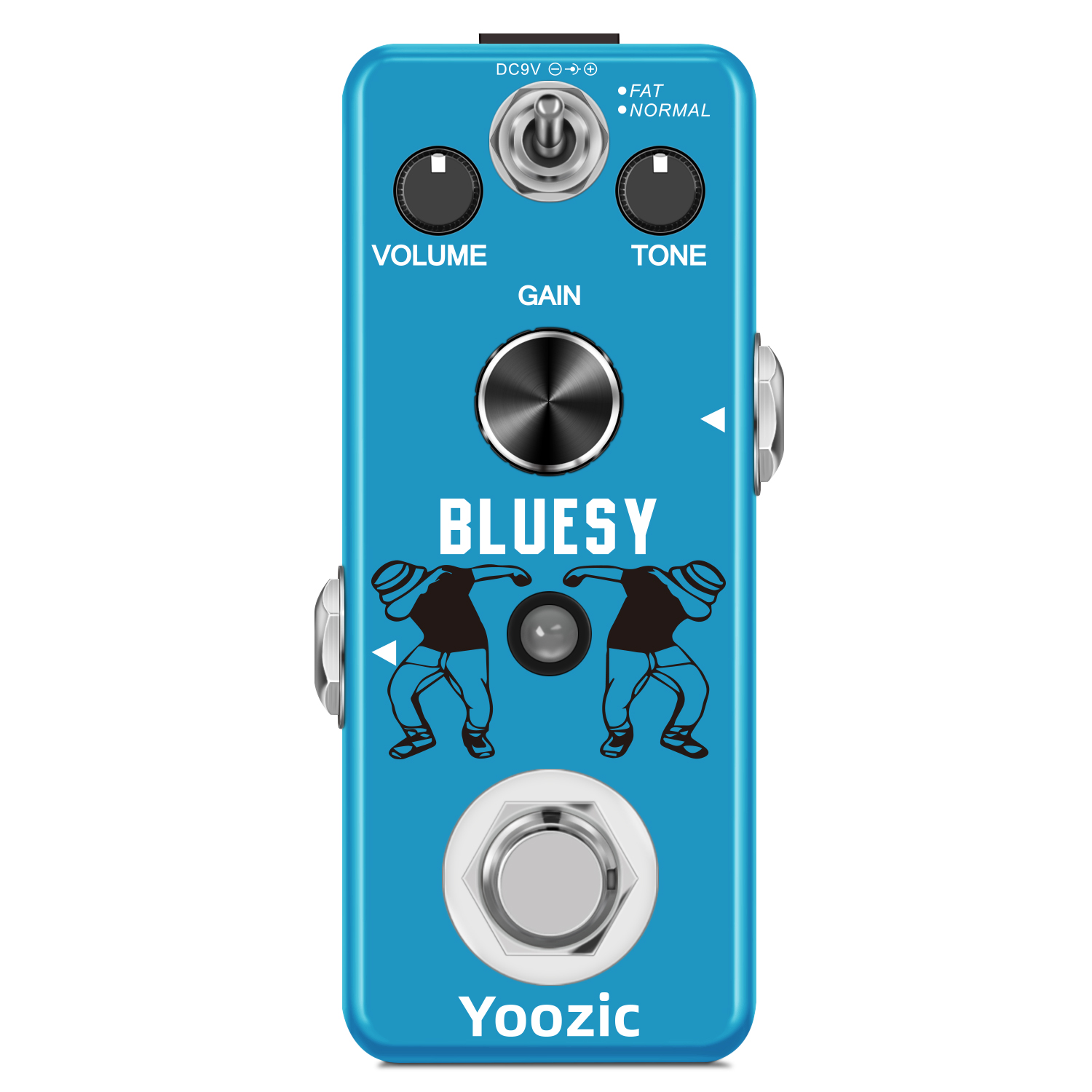 Yoozic LEF-321 Bluesy Blues Overdrive Guitar Effect Pedal Aluminum Alloy Shell True Bypass Guitar Parts & Accessories