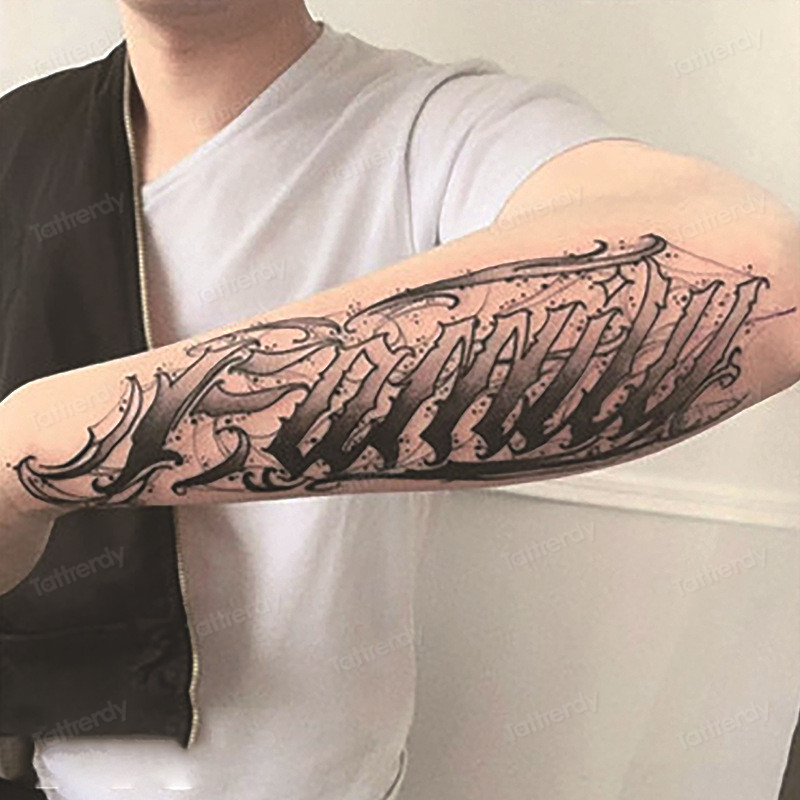 Herbal Juice ink Long Lasting Tattoo Sticker Armband Sleeve Arm Temporary Tattoos Waterproof Semi Permanent Body Art Men Adult