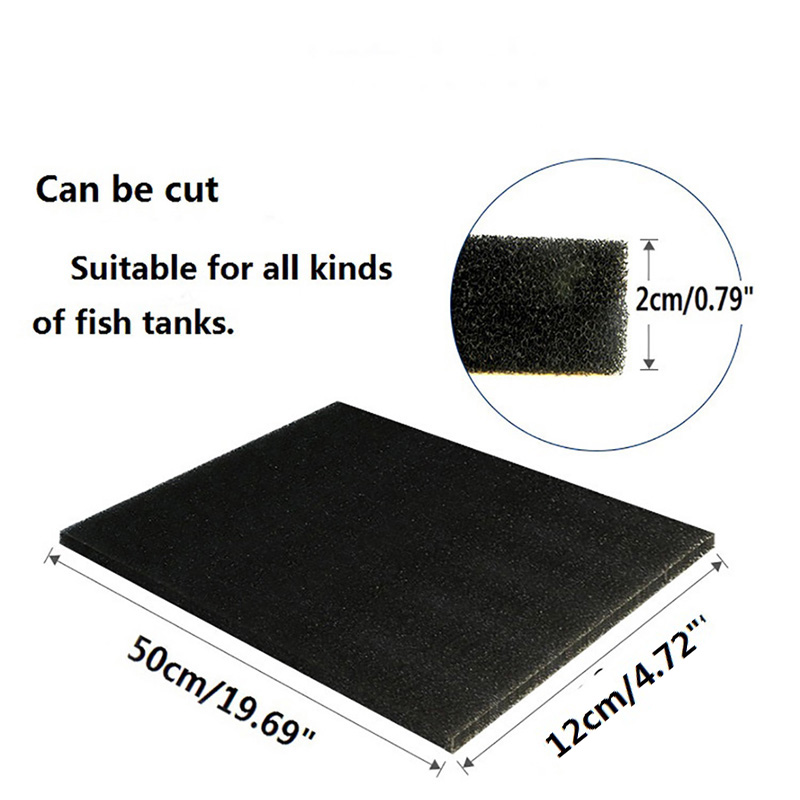 1Pcs Replacement Cotton Fish Tank Filter Bio Sponge High-density Water Purification Biochemical Sponge Pond Aquarium Filter
