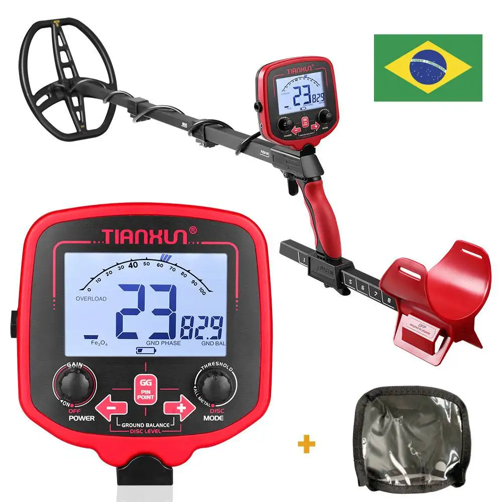 Metal Detector Accessories Components TX850L ( Rod,Control Unit and Coil) Explorer Searcher Brazilian National Special