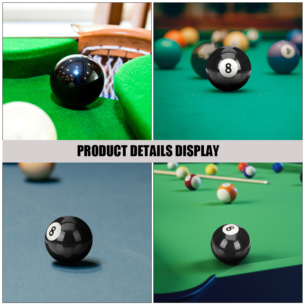 Billiards Black Eight Ball Replaceable Large Pool The Practice Training Cue Wear-resistant