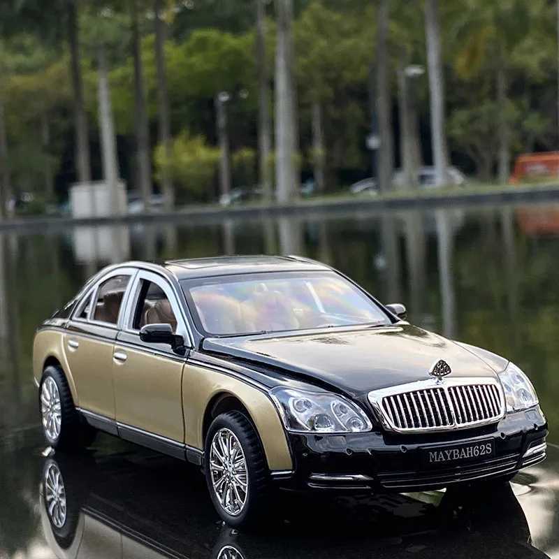 Diecast Model Cars 1 24 Maybach 62s S650 Classic Luxy Car Alloy Car Model Diecasts Metal Toy Vehicles Car Model Simulation Collection Kids Toy Gift