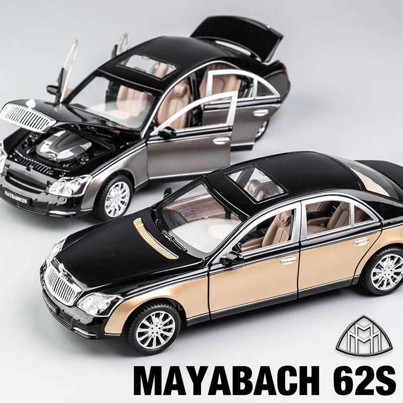 Diecast Model Cars 1 24 Maybach 62s S650 Classic Luxy Car Alloy Car Model Diecasts Metal Toy Vehicles Car Model Simulation Collection Kids Toy Gift
