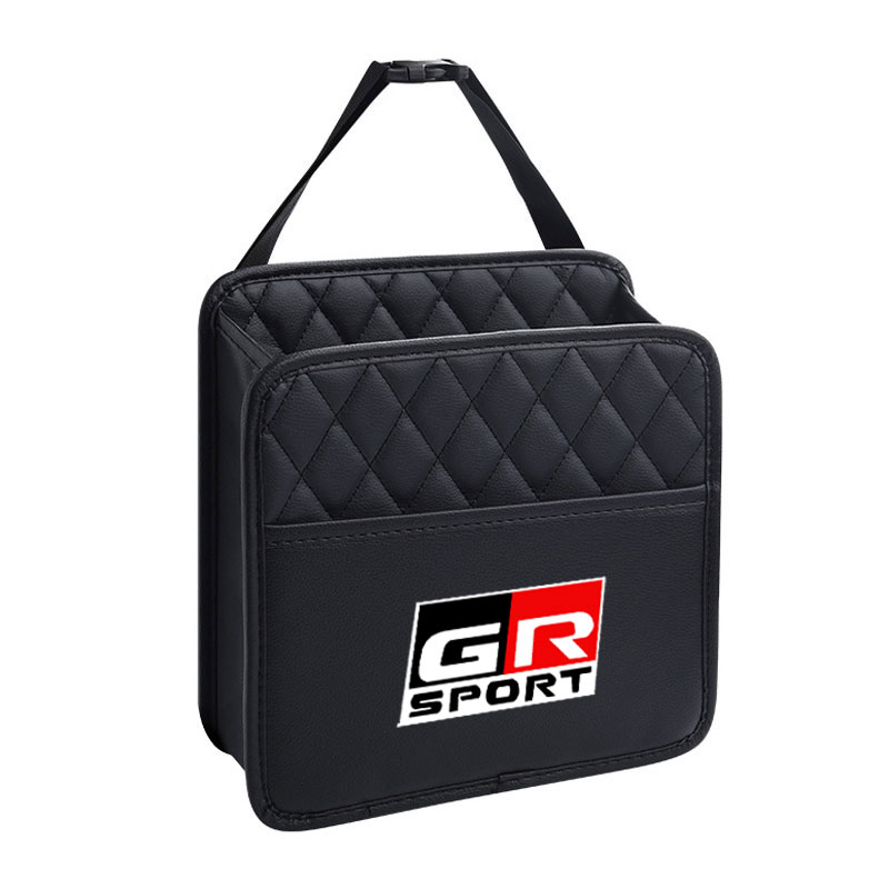 Car Rear Seat Storage Box Folding Organizer Auto Interior For Toyota GR Sport Gazoo Racing Yaris 86 Hilux Supra C-HR Accessories