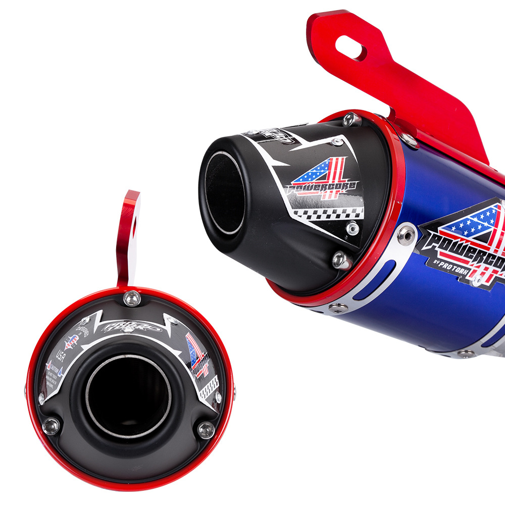 45mm Off-road Motorcycle Exhaust Muffler with Front Link Tube For Honda CRF230F 18-20 Year Dirt Bike Exhaust System Modify Parts