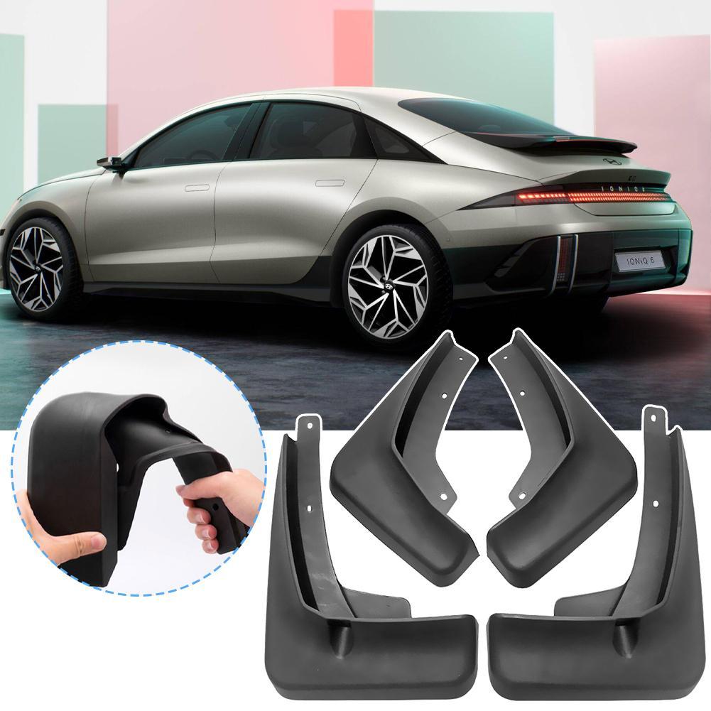 4Pcs Front Rear Splash Guard Mudguard Mud Flap Guards For Hyundai IONIQ 6 2023 2024 Fender Auto Styline Car Accessories