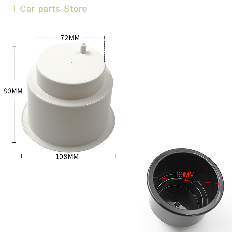 1 Pc Black Marine Boat RV Auto Interior ABS Plastic Cup Drink Can Holder Yacht Truck Bottle Insert Cup Holder Car Accessories