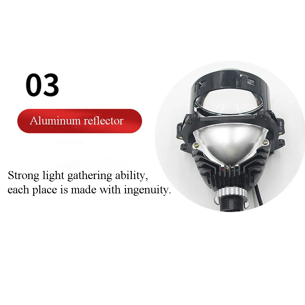 3.0 Inch Mini Bi LED Projector Lens Car Retrofit Kit H7 H4 9005 9006 Auto Light Lenses For Headlights Accessories Motorcycle