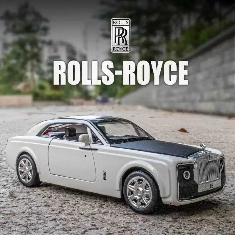 Free shipping Diecast Cars 1 24 Rolls-Royce Sweptail Alloy Diecasts Metal Toy Vehicles Car Model Silation Collection Sound Light Childrens Gift