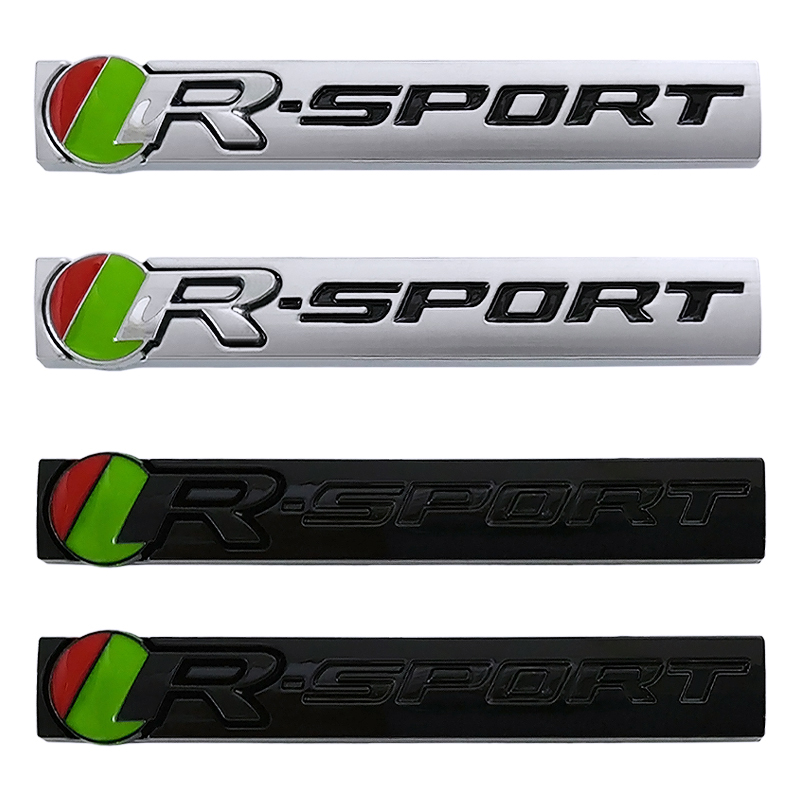 3d Metal Black RSPORT R Sport Emblem Car Rear Trunk Fender Badge For Jaguar R XJ F PACE XE XF R Sport Logo Sticker Accessories