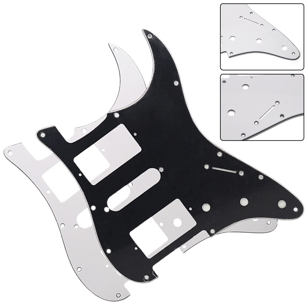 Guard Guitar Pickguard Musical Instruments For Strat SQ Style Guitar Pvc 3 Ply 11 Holes Guard Double Pickguard Hsh Double Single