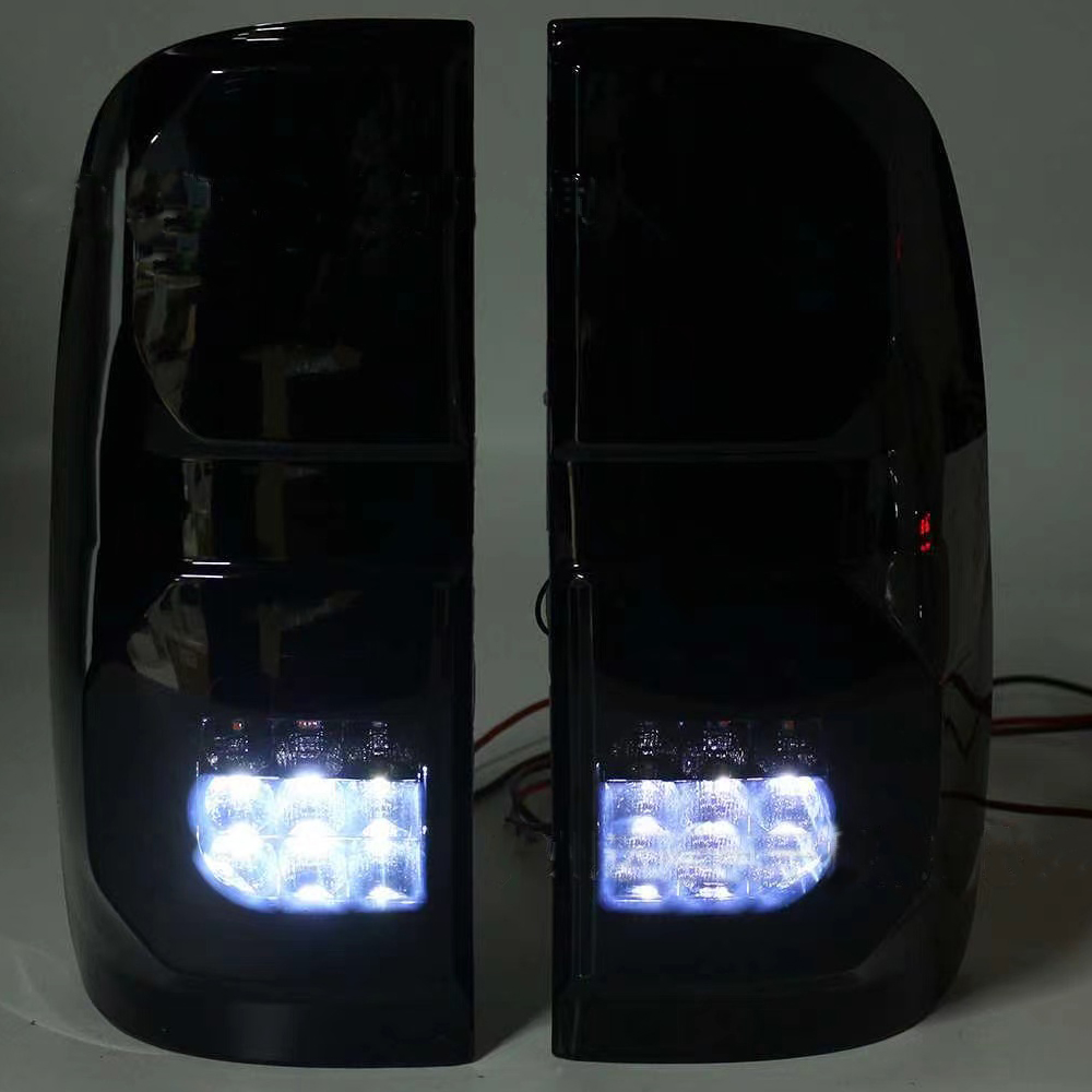 2PCS LED Tail Light Rear Running Light+Brake+Reverse Lamp+ Amber Turn Signal Taillight Assembly For Hilux Vigo 2005-2015