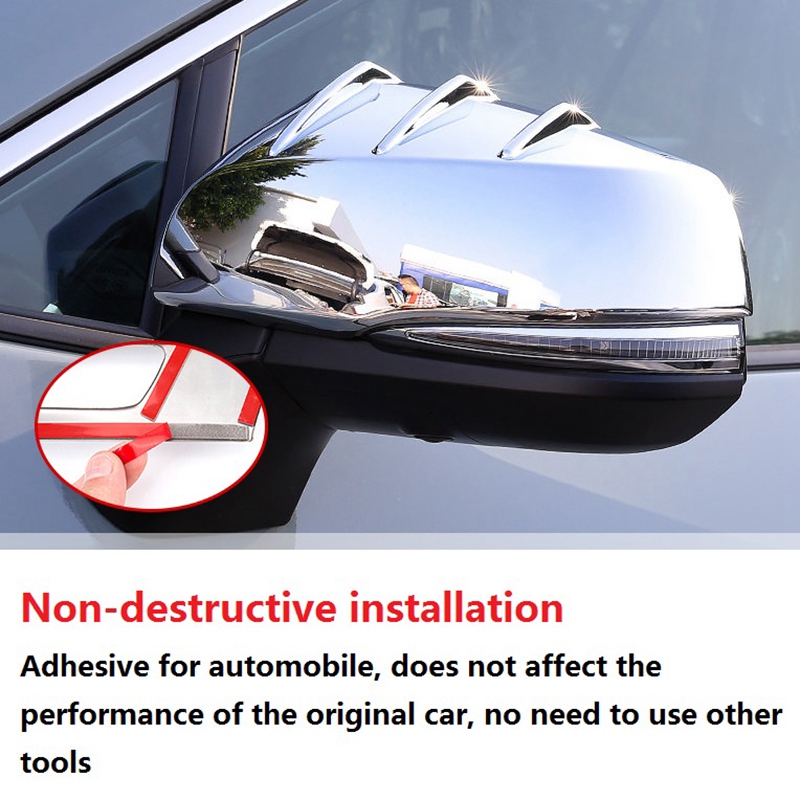 Mirror Car Rear View Cover Cap Side Door ddmysmile Mirror Cover Trim Decorative For Toyota Tacoma 2015 - 2020 Accessories Smile -