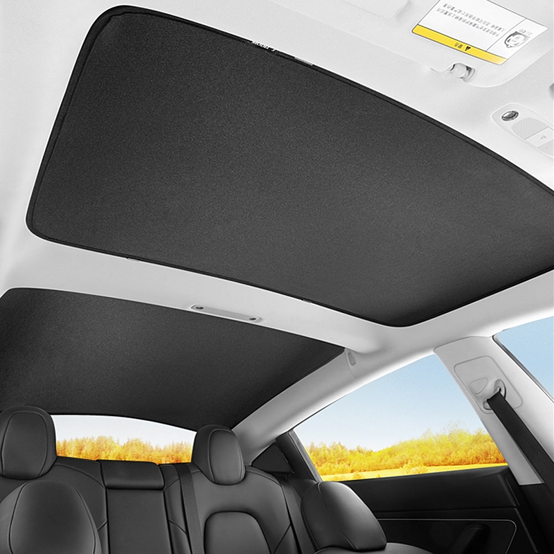 Car Sunroof Accessories For Tesla Model 3 Y 2021 2022 2023 Shade Net Roof Skylight Shades Protector Sunshade Sun Visor Sun Shade