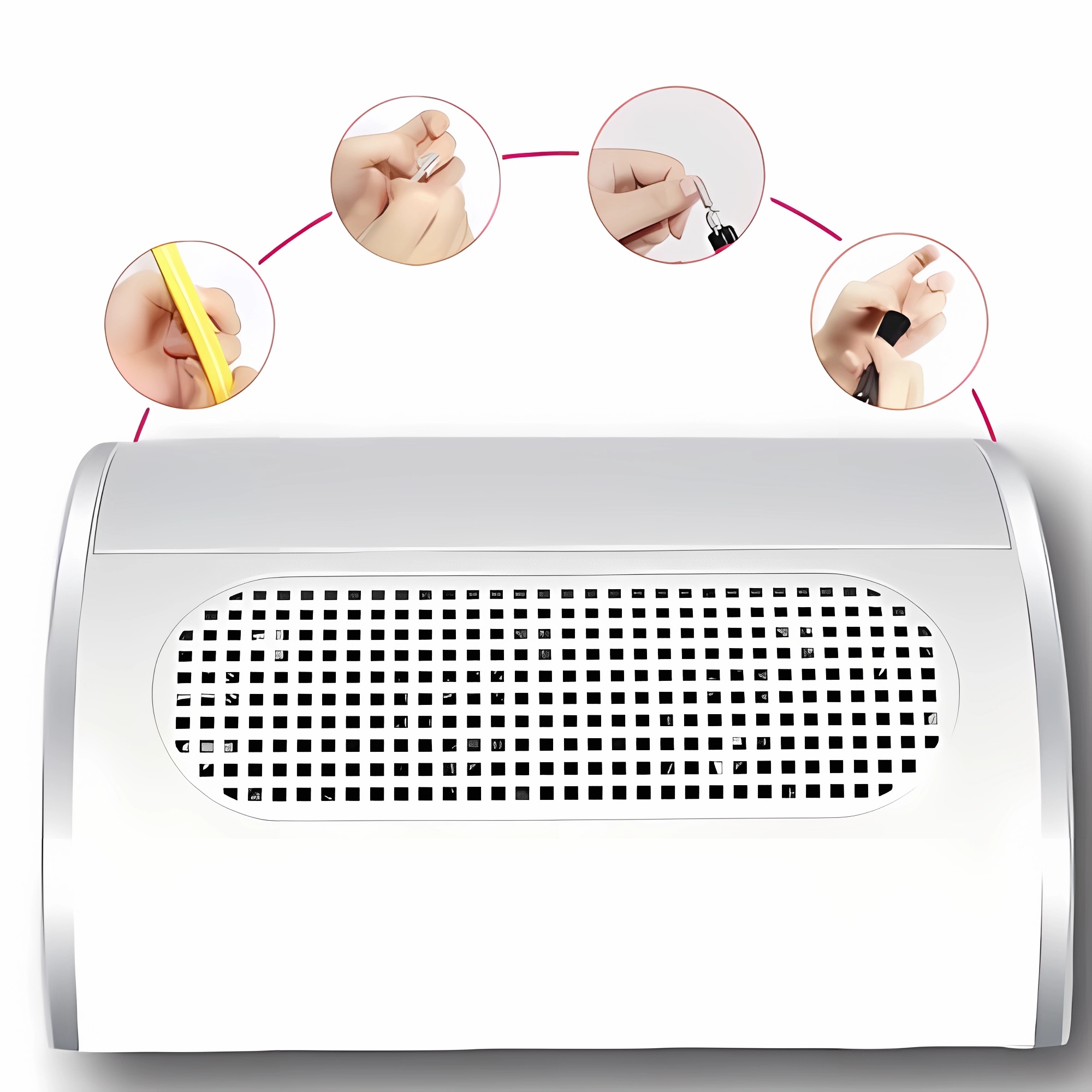 40W Nail Dust Collector with a Powerful Vacuum Cleaner, Suitable for Manicure and Pedicure Services in Salons and Spas