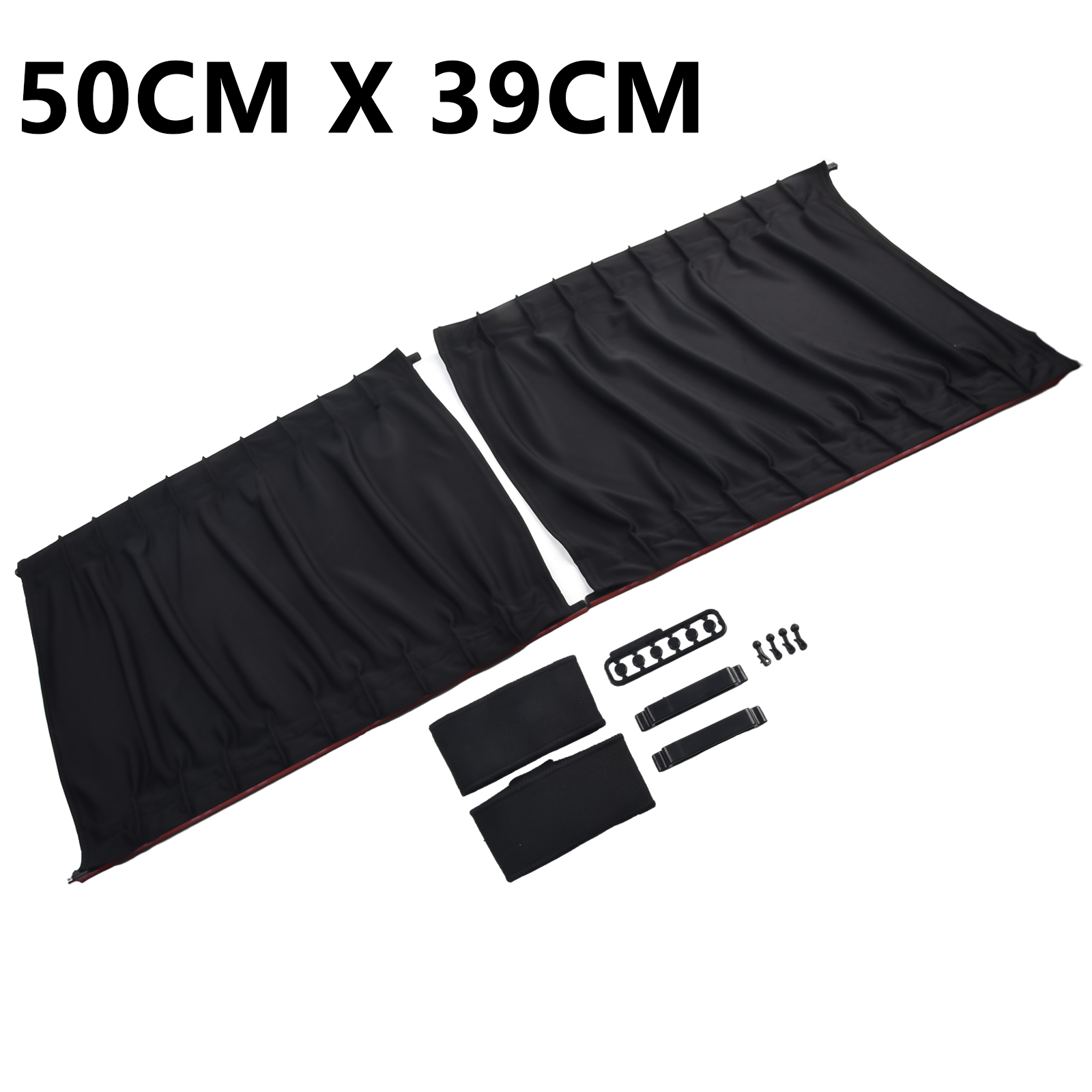 Accessories 2Pcs Kit Universal Auto Car Adjustable SUV VIP Curtain Window Sunshade Visor 50*39cm Vehicle Black