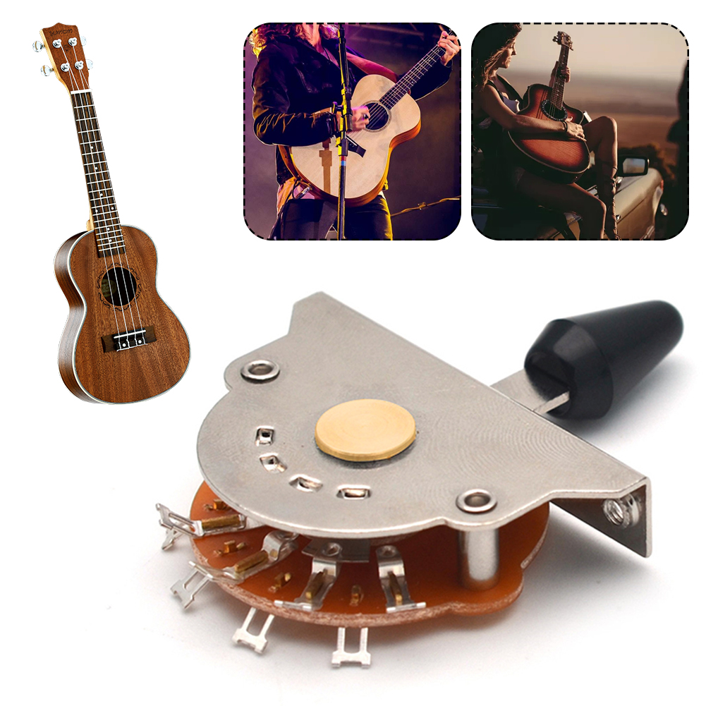 5 Way Guitar Toggle Switch Electric Guitar Switch with 2 Screws Electric Guitar Accessories Pickup Selector for Electric Guitar