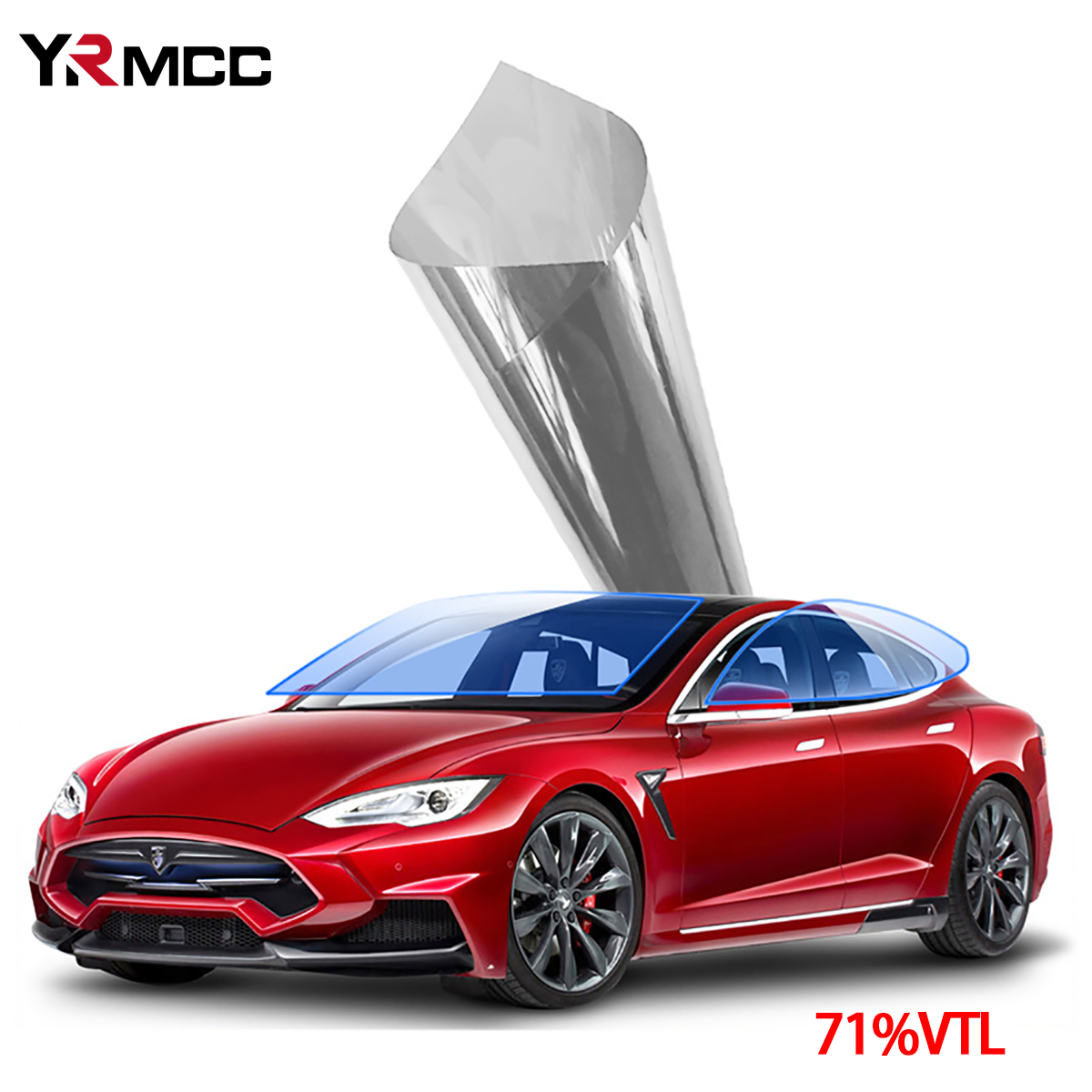 50cmx300cm Car Window Foil Tint Tinting Film Solar UV Protector Foils Side Window Tint Film for Auto Window Glass Sun Shade Film