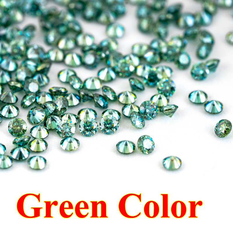 Wholesale 1ct Small Size Stones Loose Moissanites 0.8mm-3mm D Color VVS1 Lab Grown Black Color Moissanite Diamonds Beads