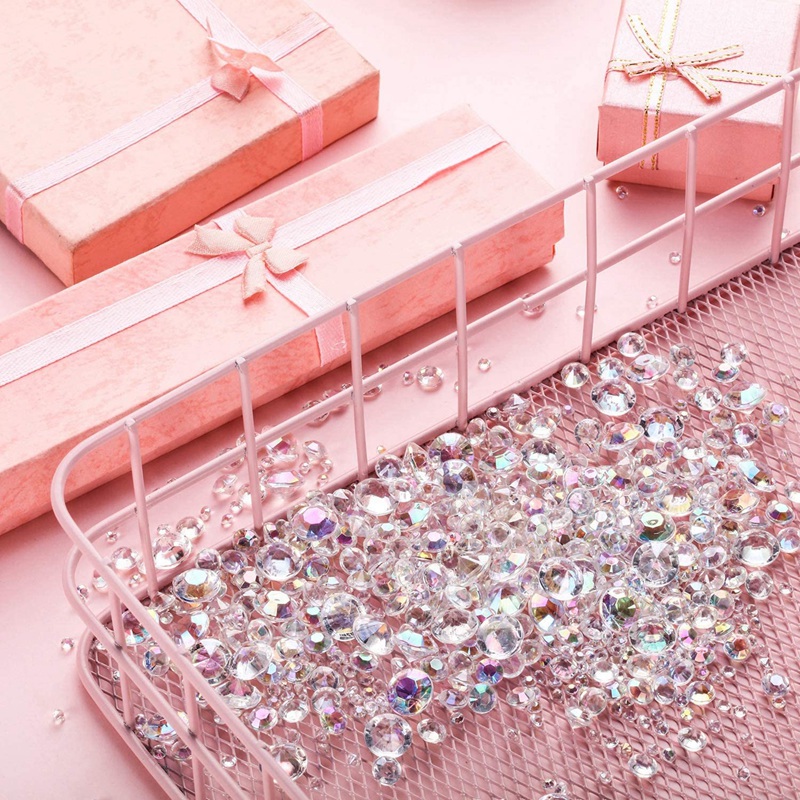 4000 Pcs Scatter Crystals Wedding Table Decorative Crystals Acrylic Diamonds For Crafts Rhinestones Vase Filler