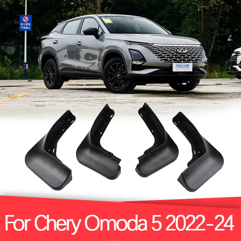 4Pcs/set Plastic Splash Guards Fender Mud Flaps Mudguards For Chery Chirey Omoda 5 C5 Chery FX Fownix FX 2022-2024