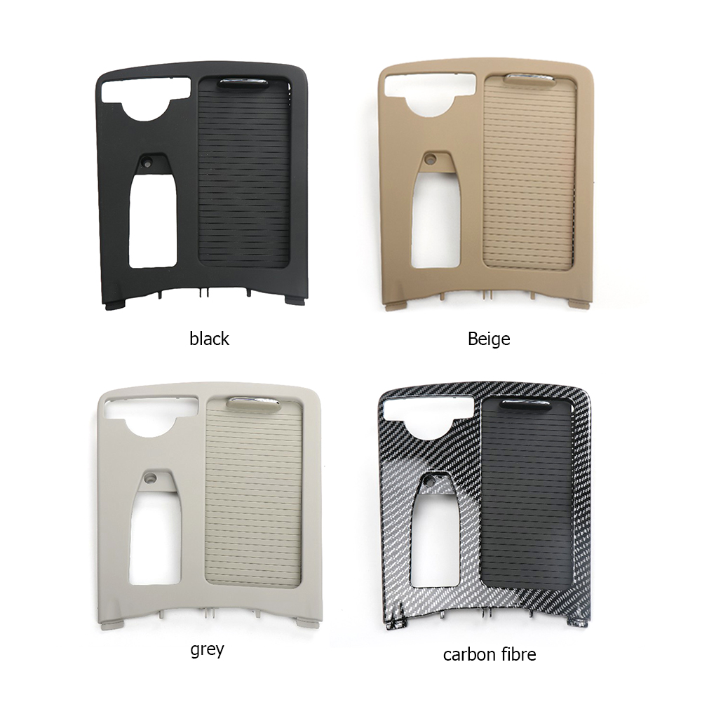 Central Console Drink Cup Holder Cover Accessories Center Console Storage Box Panel Trim for Mercedes Benz W204 W212 W207