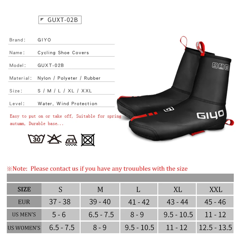 Giyo bicycle shoes cover Waterproof Cycling Shoes Cover Spring Winter Bicycle Overshoes MTB Boot Covers Road Bike Cycle Footwear