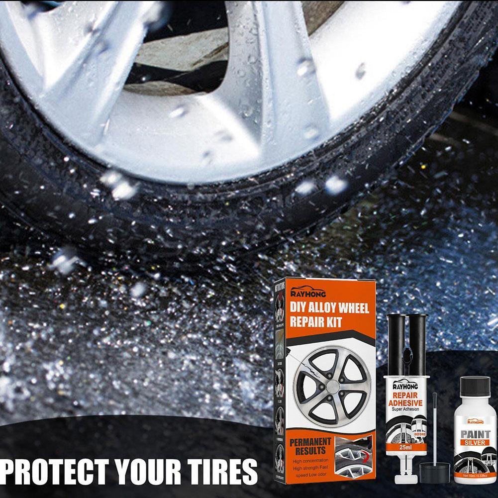 1 Pcs Universal Alloy Wheel Rim Scratch Repair Kit For Car Scratch Fix Quick Auto Scratch Paint Surface Repair Paint Scratc X4Y2